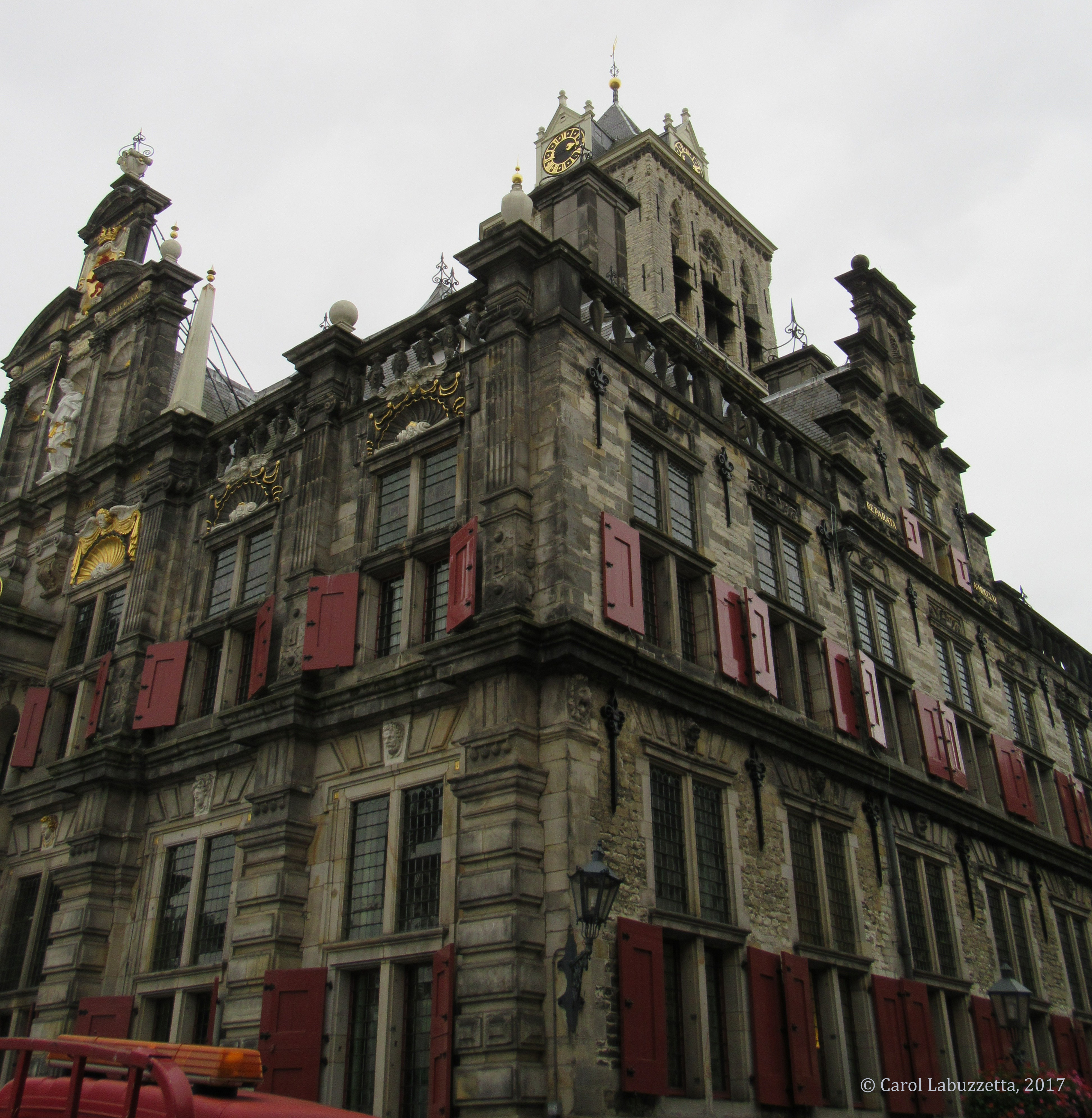 wm government building in delft old and ornate