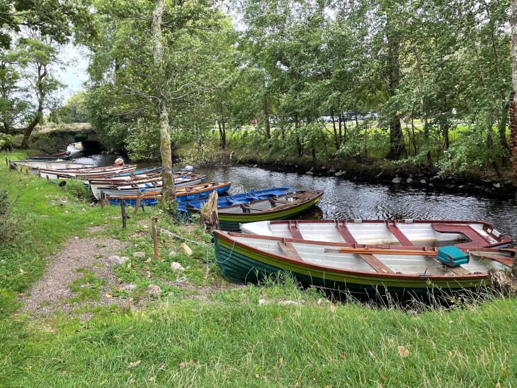 boats at Ross Castle Killarney, Ireland
