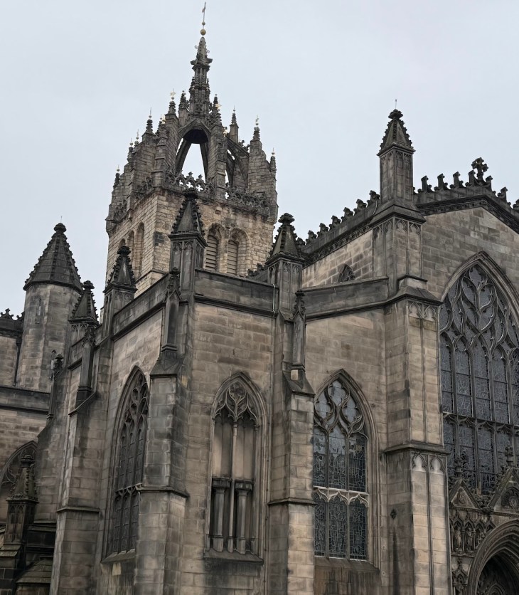 gothic style cathedral in Edinburgh,Scotland