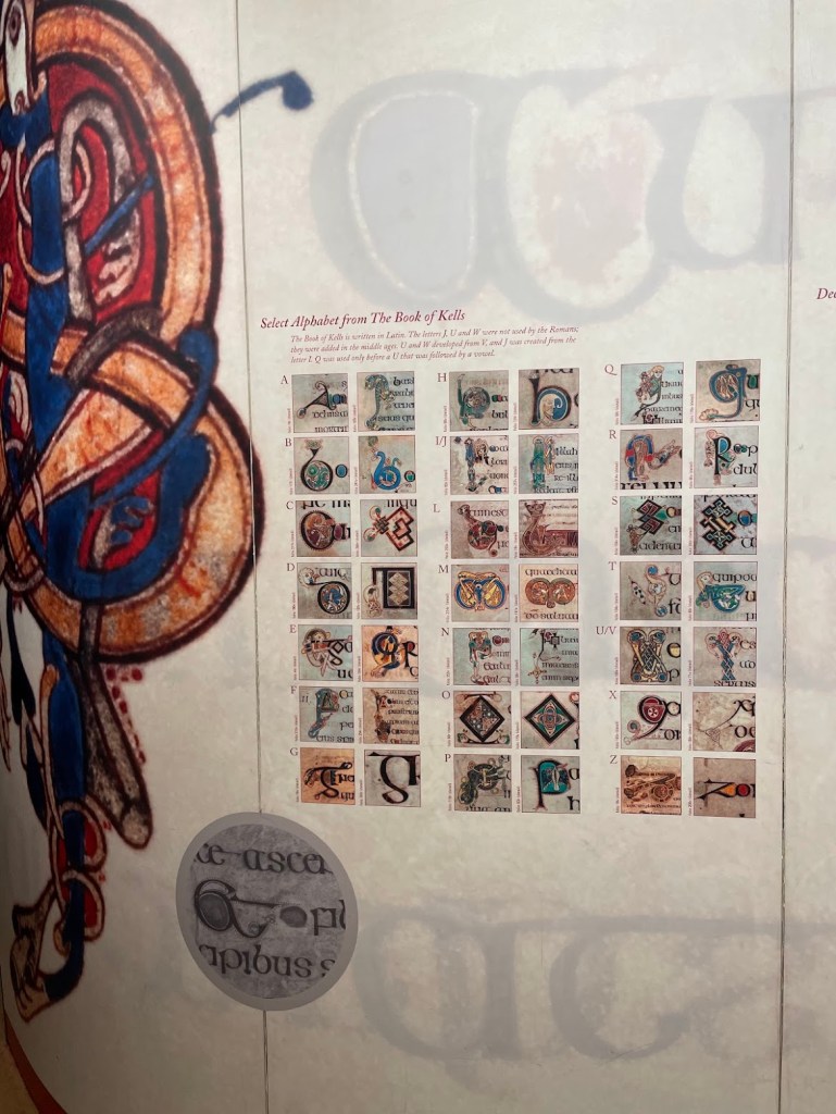 Book of Kells, Interactive Exhibit. Trinity College, Dublin Ireland.
